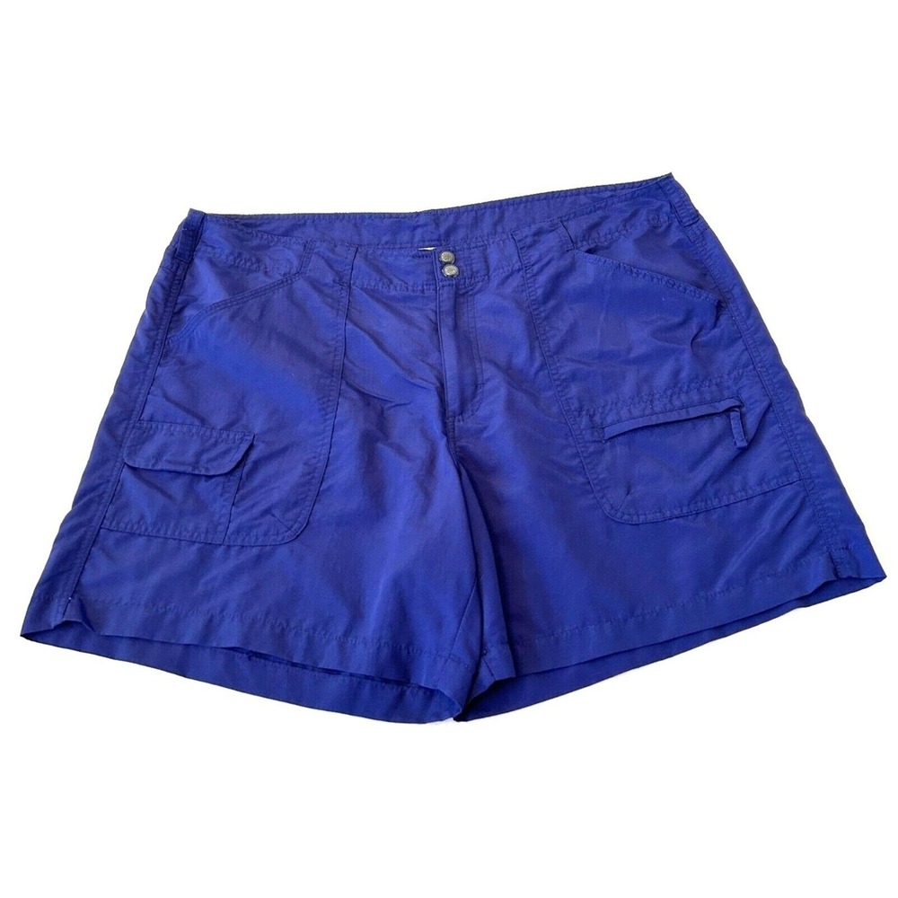 World Wide Sportsman Shorts Women's 18 Blue Lightweight Hiking Pockets Casual